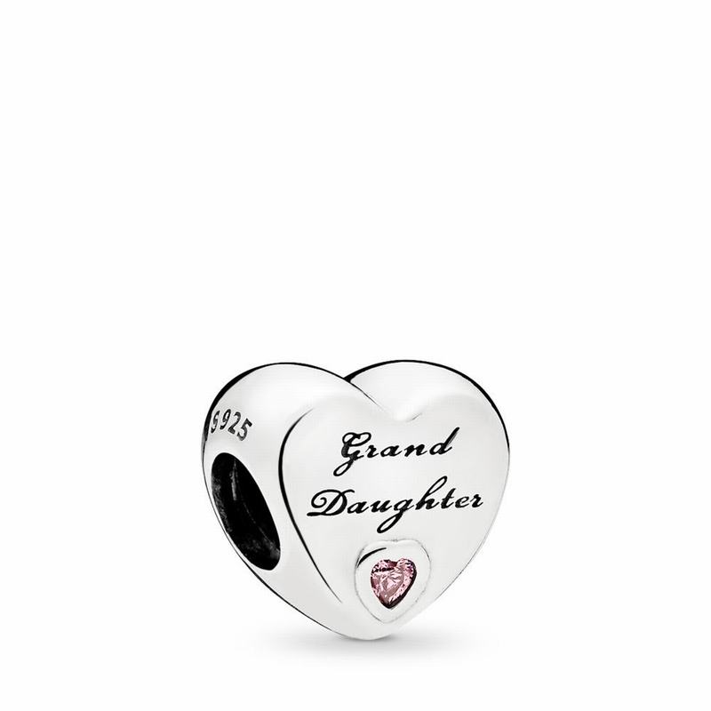 Pandora Granddaughter's Love Charm - Sterling Silver/Cubic Zirconia - Canada | DK6786ZA